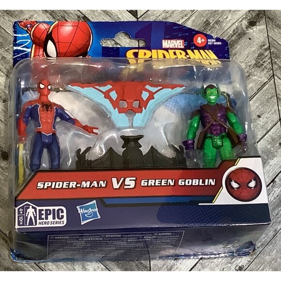Spider-Man Vs Green Goblin Marvel Figures Epic Hero Series 4" Action Figures - Picture 3 of 4